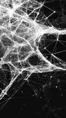 Intricate Network Design: A Stunning Abstract Visualization of Interconnected Nodes