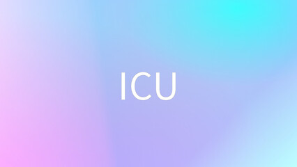ICU のグラデーション背景イラスト