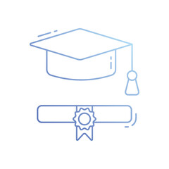 Graduation vector icon