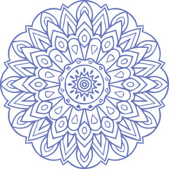 Beautiful flower art and mandala vector design