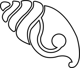 Obraz premium Seashells beach icon mollusk shells customizable thin line contour symbols. Various sea shells black isolated on transparent background. Perfect for invitations greeting cards.