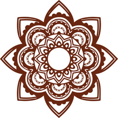 Beautiful flower art and mandala vector design