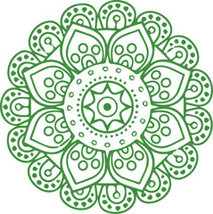 Beautiful flower art and mandala vector design