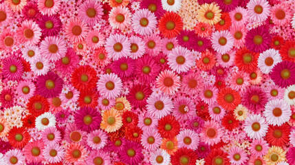 vibrant gerbera daisies in pink, red, and orange a stunning floral backdrop