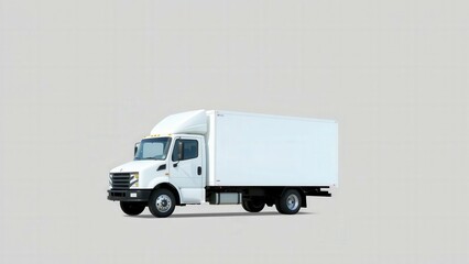 Professional White Cargo Truck for Business Logistics and Delivery Services
