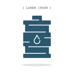 Vector symbol. Oil barrel icon illustration. Stock vector symbol illustration design.
