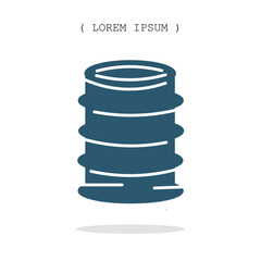 Vector symbol. Oil barrel icon illustration. Stock vector symbol illustration design.