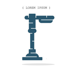 Vector symbol. Street light icon illustration. Stock vector symbol illustration design.