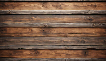 Fototapeta premium Rustic Brown Wooden Planks Background Texture Image for Design and Decoration Projects