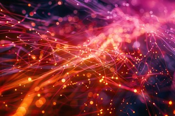 Naklejka premium Quantum entanglement