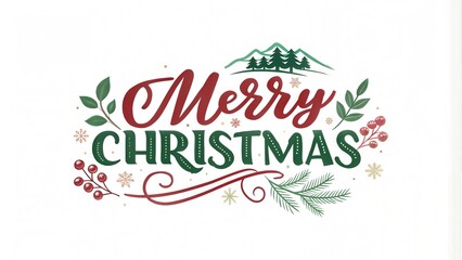 Obraz premium merry Christmas sign