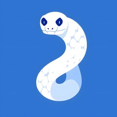 snake_in_blue_icon_image_illustration,generation AI