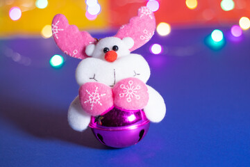 New Year's Holidays. New Year backgrounds. Christmas ornaments and decorations. New Year symbols. Santa Claus. Snowman. Winter fairy tale backgrounds.