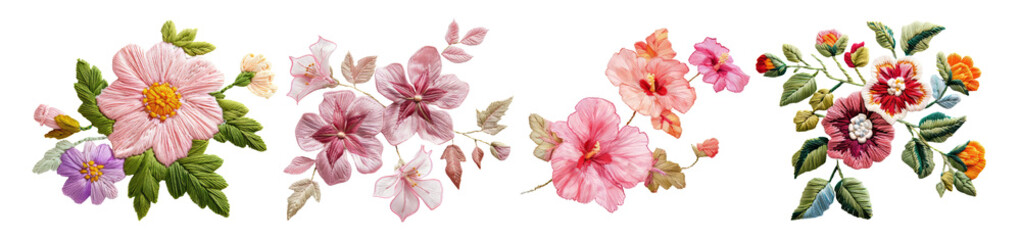 Watercolor Floral Arrangements Isolated Transparent Background PNG Image