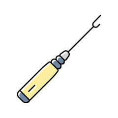 seam ripper dressmaking fashion color icon vector. seam ripper dressmaking fashion sign. isolated symbol illustration