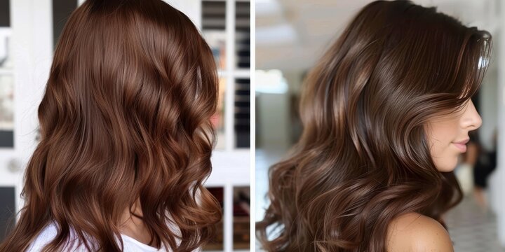 Gorgeous Brown Hair Waves: Trendy Styles and Colors for Women. Achieve a luxurious, shiny, and healthy look with this guide to the latest brown hair wave styles and colors.