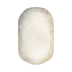 Old paper sheet. Vintage ivory background. Watercolor hand painted isolated illustration for design element for wedding