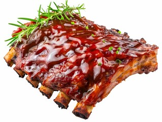 Grilled Ribs With BBQ Sauce