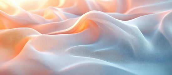 Obraz premium Abstract Fabric Texture: Sunlit Waves of Silk and Chiffon