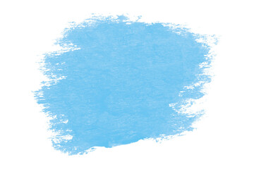 Obraz premium Light blue brush stroke isolated on transparent background.