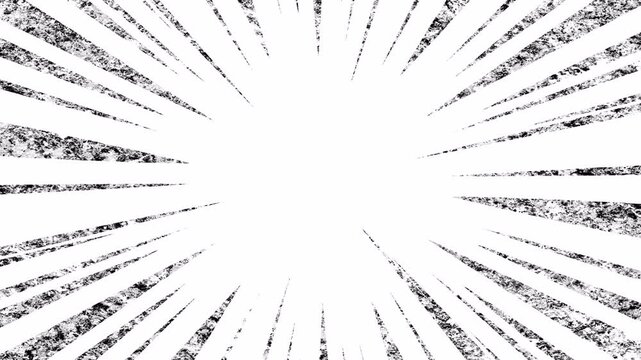キラキラした銀色風の集中線のアルファつきループアニメーション