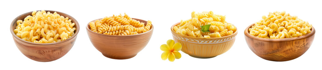 Bowls of Cereal with Milk Isolated Transparent Background PNG Image