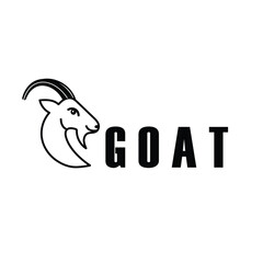 Line goat logo with a brand name