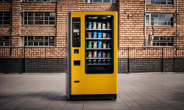 Vending machine in a school.
