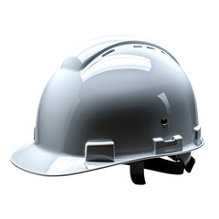 Fototapeta premium White safety helmet isolated on transparent background