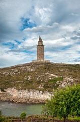 The Tower of Hercules is a tower and lighthouse located on a hill in the city of La Coruña, in...