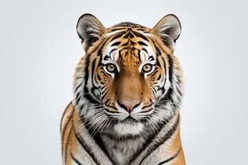 Fototapeta premium there is a tiger that is looking at the camera