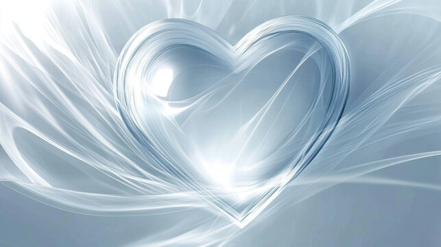 Crystal Heart Valentine's Day 520 Poster E-commerce Wedding Stage