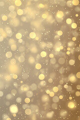Obraz premium Bright golden bokeh lights abstract background. The image evokes warmth, festivity, and elegance, suitable for celebrations or seasonal decorations.