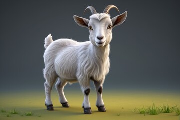 Obraz premium there is a goat that is standing in the grass