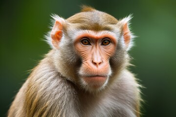 Obraz premium arafed monkey with a long hair and a brown face