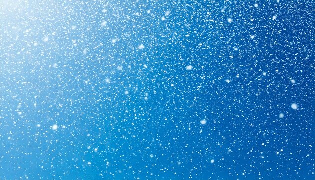 Light white shady background with gentle snowflakes falling, creating a serene atmosphere on a sky-blue backdrop. Textured seamless pattern evokes the beauty of snowfall in calm wintry scenery.

