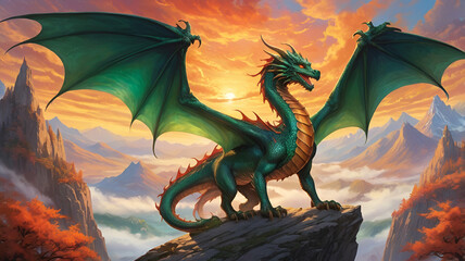 dragon on the mountain
