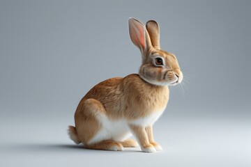 Obraz premium araffe sitting on a gray surface with a gray background