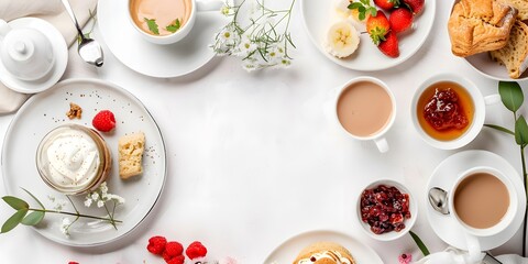 Delicious breakfast spread cozy home food photography natural light