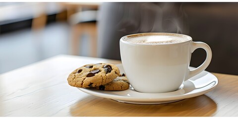 Enjoy coffee and cookies delight in a cozy  setting