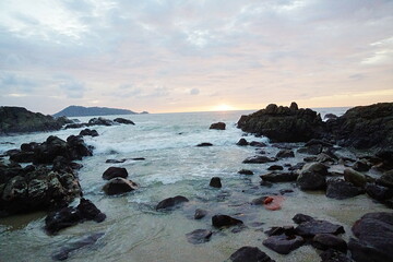 beautiful ocean and rocks