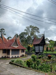 Traditional Minangkabau House at Kamang Agam Regency