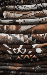 Turkish ornament fabric background. New trending colour of the 2025 year 
