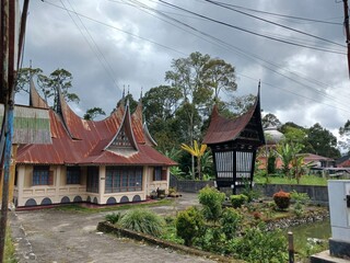Traditional Minangkabau House at Kamang Agam Regency