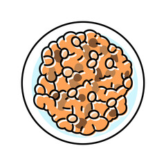 granola raw foodist color icon vector. granola raw foodist sign. isolated symbol illustration