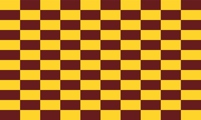 Two tone yellow and brown Checkerboard repeat pattern, replete image, design for fabric design printing