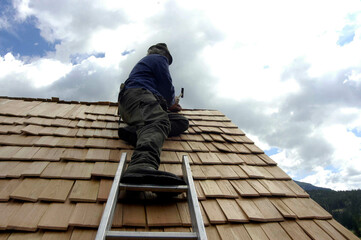 roof shingles on a house