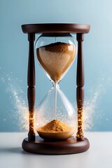 hourglass with sand
