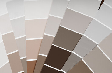 Blue Color samples palette design catalog. New trending colour of the 2025 year 
