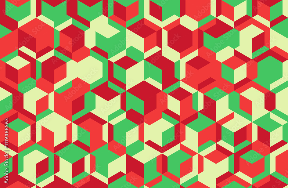 Fototapete Graphic geometric pattern with minimal shapes and trendy design. Perfect for posters, seamless backgrounds, or textile prints with abstract simplicity.